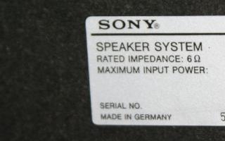 Sony SS-H2900 Boxen