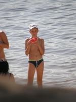 Rio boys, August 2560 - today's beach treasures - 4 - boy with a watermelon