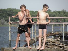 Lower Rio Boys - 2554 - May - Bathing in Volga - 1