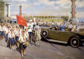 Пионеры в Ленинграде, 1937 год - на зависть буржуям!