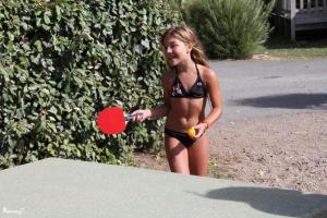Holidays 12 - Ping pong - Little blond girl