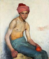 Jungstedt, Axel (1859-1933) - boy posing, 1882