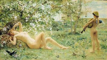 Merson, Luc-Olivier (1846-1920) - Awakening Spring
