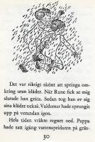 Wikland, Ilon (illustrationer till "Nar vi regnade inne" av Hans Peterson, 1960)