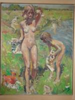 Van Dulmen Krumpleman, Erasmus Bernhard  (1897-1987) - girls and boys bathing