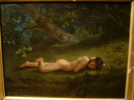 De Joncieres, Leonce Joseph (1871-1930), ca. 1890 - Narcisse - nude ephebe