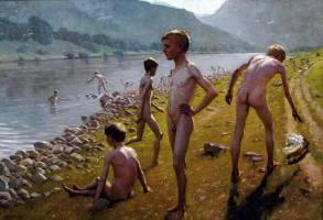 Schuck, A., 1913, Boys Bathing