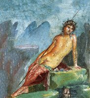 __Narcissus on a Pompeian fresco