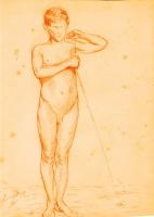 Simeon, Francis (1879-1954) Nude Ephebe