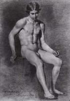 Makarov, Ivan (1822 - 1897, born in Saransk, Russia, study drawing of 1846)