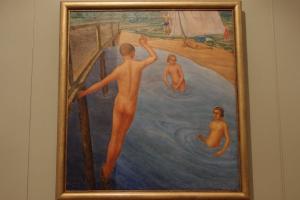 Sekirin, Nikolay (1899 - 1962) "Пионерский лагерь", 1920-30е гг. - from a current exhibition in the Russian museum, St. Petersburg