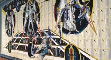 Kishchenko, Alexander (1933 - 1997), Chernobyl gobelin tapestry, exhibited in UN Headquarters